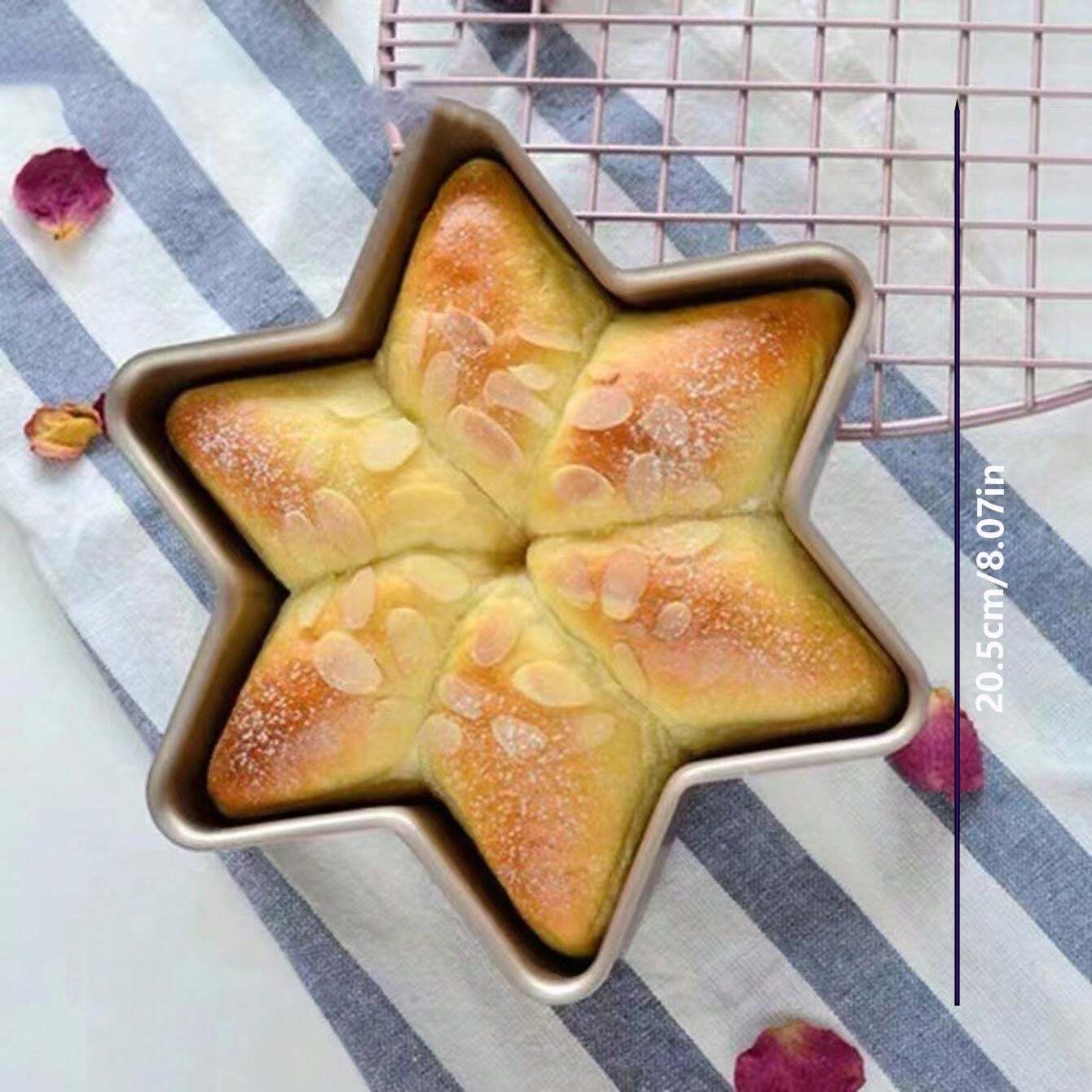 1pc Star Shaped Cake Pan 8 Inches Christmas Cake Mould For Baking