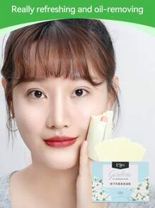 100片入組，每包100片面部吸油紙，可攜式包裝，面部調理紙，適用於油性皮膚和旅行，夏季控油清爽，迅速吸收油脂並保持肌膚乾爽，男女適用，有6種顏色可選，告別油膩的夏天 - 彩色 - 查看 3
