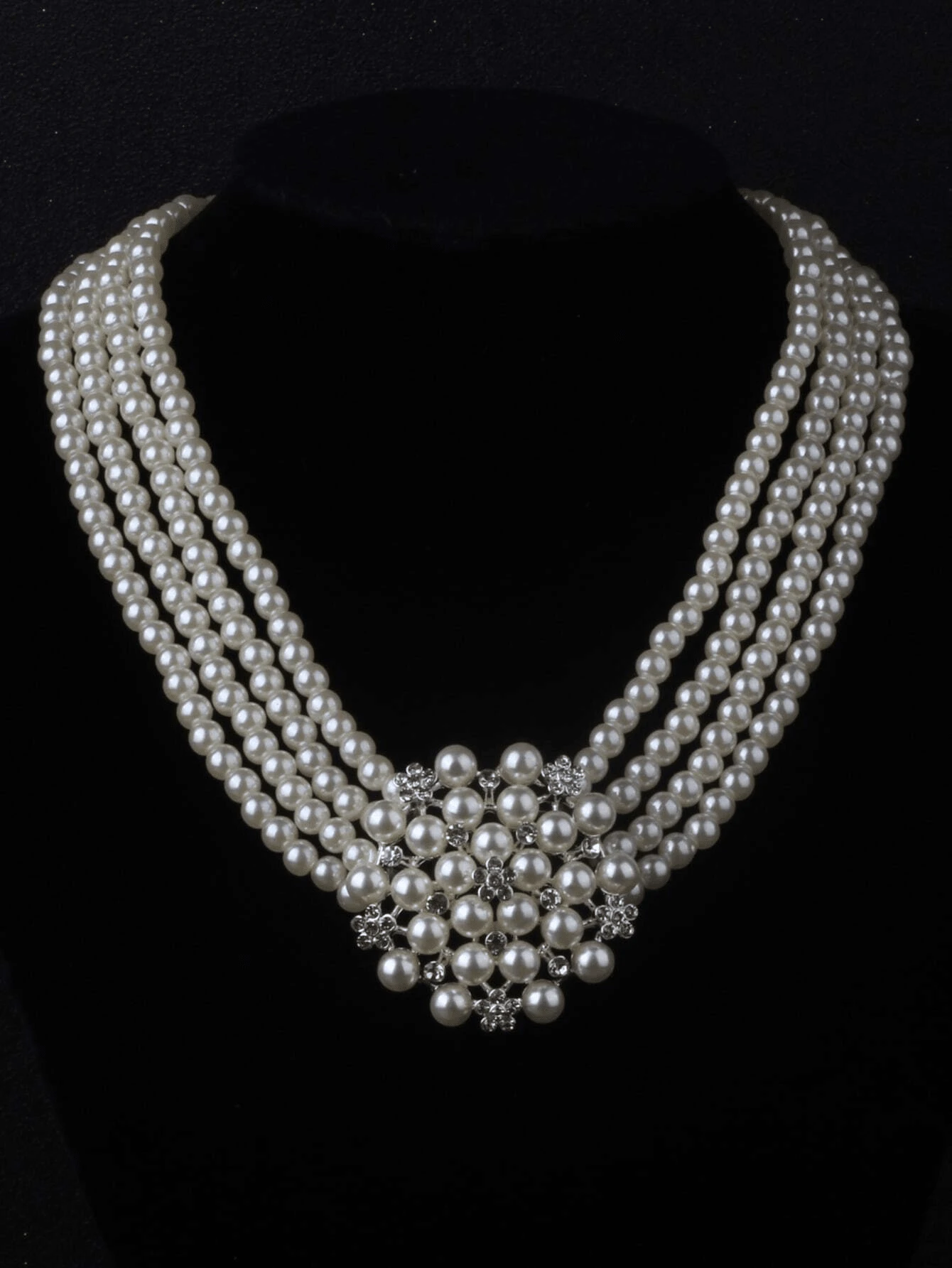 3-piece-artificial-pearl-happiness-flower-wedding-necklace-earrings