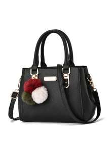 Bolsa Para Mujer Bolso Dama Bandolera Crossbody De Mano Moda - Negro - Ver 6