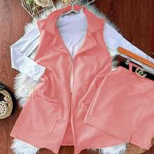 Women Two-Piece Outfits - 藕粉色 - 查看 3