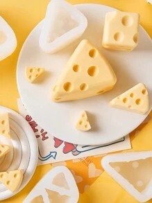 DIY Cheese Shaped Soap Pinching Toy Silicone Mold, For Making Realistic Cheese Shaped Aromatherapy Candles, Fridge Magnets And Ornaments - White - View 12
