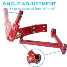 Lawn Mower Blade Sharpener Sharpener Model 5005 15°-45° Adjustable For Straight And Standard Lawn Mower Blades With Blade Balancer Red - 彩色 - 查看 5