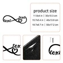 1 Biển Hiệu Hình Trái Tim Tùy Chỉnh, Quà Cưới Cá Nhân Cho Cặp Đôi, Nghệ Thuật Kim Loại, Dấu Hiệu Trái Tim Kim Loại Có Tên, Quà Kỷ Niệm, Trang Trí Tường Cho Phòng Ngủ, Cho Phòng Gia Đình, Phòng Khách, Trang Trí Văn Phòng - màu đen - Xem 5