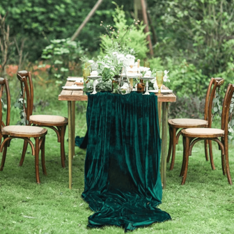 1 Pc Velvet Table Runner Wedding Table Runner 120 Inches Long X 20 Inches Wide Luxurious Velvet Fabric Linen Table Runner Soft Table Cloth Runner Party Xmas Runners For Tables Holiday Reception Decor Christmas Table Decorations