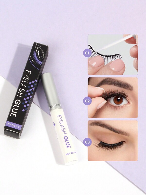 MAGEFY MAGEFY 1pc Eyelash Glue,Naturally Invisible After Drying,Stick Firmly For Everyday Use For Eyelashes, Travel Essentials
