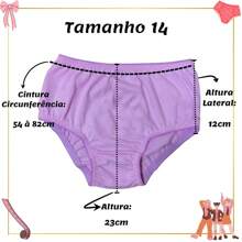 Kit 10 Calcinhas Infantil Juvenil Menina 100% Algodão Cores Sortidas Costura Reforçada Tecido AntiAlergico