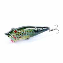 Topwater Pencil Popper Lures Swimbaits Floating Hard Lures For Bass Trout Walleye Redfish Floating Pencil Popper Lures (Fishing Bait Eyes Are Random) - Multicolor - View 14