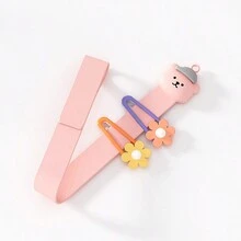 1 pezzo Scatola per organizzare accessori per capelli dei bambini, con fermagli per capelli, fasce per capelli, fiori per fasce, fermagli per capelli delle ragazze, cinturino per ordinare elastici (esclusi gli accessori per capelli)