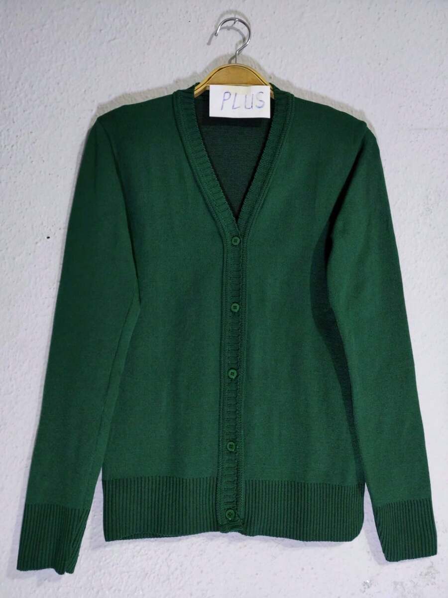 Women Cardigans - Dark Green - View 1
