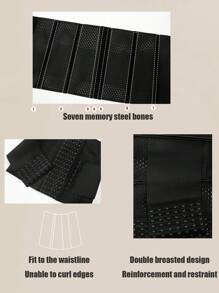 1 Pc Wrap Waist Trainer Double Belt Slimming Sheath Height 28CM Faja Body Shaper Corset Shapewear Woman Flat Tightens Belly Postpartum Sheath Waist Trainer Body Shaper Girdles For Women Sheath Flat Belly Woman