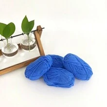 4pcs 25g/Pc Multi-Strand Yarn Suitable For DIY Weaving Fake Flower Bouquet, Scarf, Hat, Sweater, Doll