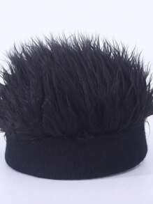 Knitted  Beanie Wig Hat, Multi-Color Funny Hat For Men And Women, Sunnylene Material, Suitable For Autumn And Winter, Casual Party Hip Hop Street Fashion Hat