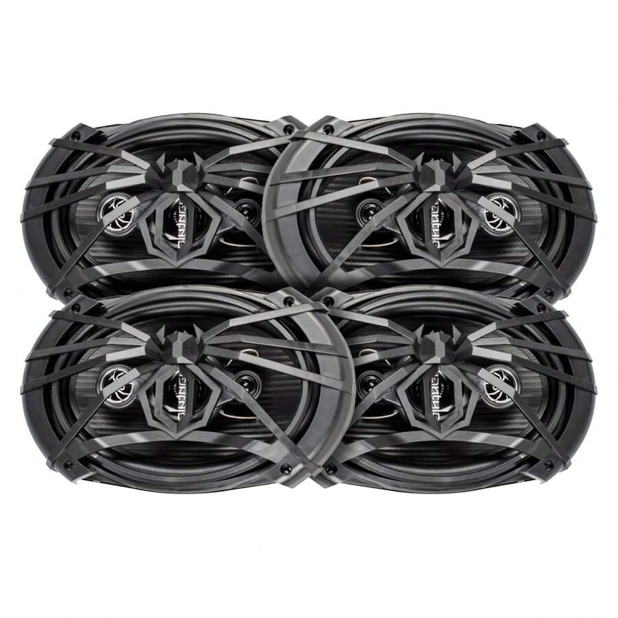 Paquete 4 Bocinas 6X9 Pulgadas Full Range  Para Carros, Pickups & Suv Color Negro Xp-6964 - Negro - Ver 1