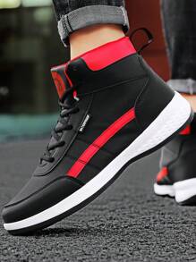 Zapatillas deportivas informales de corte alto para hombre, zapatos deportivos blancos nuevos de verano 2024, talla grande para hombre: 46/47/48