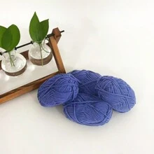 4pcs 25g/Pc Multi-Strand Yarn Suitable For DIY Weaving Fake Flower Bouquet, Scarf, Hat, Sweater, Doll