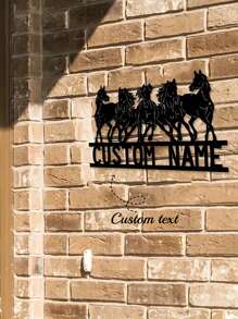 1 قطعة لوحة حائط معدنية حديدية مخصصة بشكل حصان مزرعة و لوحة اسم مخصصة، ديكور منزل ريفي لغرفة المعيشة أو المكتب متعدد الوظائف، زخرفي، قابل لإعادة الاستخدام، فاخر، أنيق، جميل، عالي الجودة، تخصيصي حديث، فريد، هدية مثالية للرجال والنساء والأصدقاء والأسرة والحيوانات الأليفة لمناسبات مختلفة كالأعياد والأعياد الوطنية وأعياد الأم والأب وحفلات التخرج والزفاف وأعياد الميلاد وأعياد الأطفال