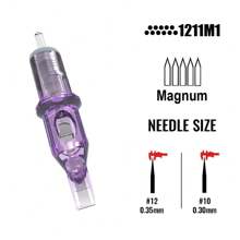 YILONG 10 支纹身针 RL RS RM M1 尺寸专业一次性针头永久眉唇化妆针头适用于纹身机笔