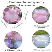 1 Count Super Soft Texture Decompression Plush Plush Cat Paw Pinch Big Cat Paw Genuine Pinch, Squishy's, Sensory, Fluffy Toys