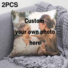 1 件您的照片枕套，适合情侣、父母、朋友、宠物、生日、节日庆祝、记录生活（加厚，18*18 英寸）