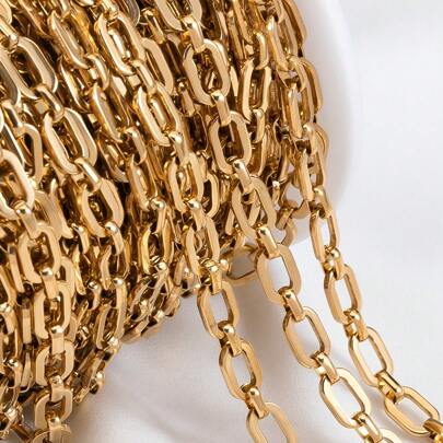 1m Fashionable Stainless Steel Thick Chain For DIY Necklace, Bracelet And Jewelry Making