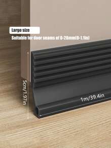 100cm Water Drop Shape Sealing Strip Door Seam Door Bottom Sealing Strip Seamless Self Adhesive Anti-Slip Pattern Design Sound Insulation Room Door Bottom Strip, Stickers, Wall Decal, Vinyl Decal For Home Decorations, Spring Decoration Items Refresh Your Home, Rama Decoration Stickers Gifts Birthday Graduation - Multicolor - View 4