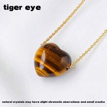 1件天然水晶宝石心形吊坠，爱的能量项链，灵性疗愈首饰，母亲节送给挚爱母亲的礼物 - 愛心吊墜 - 查看 10