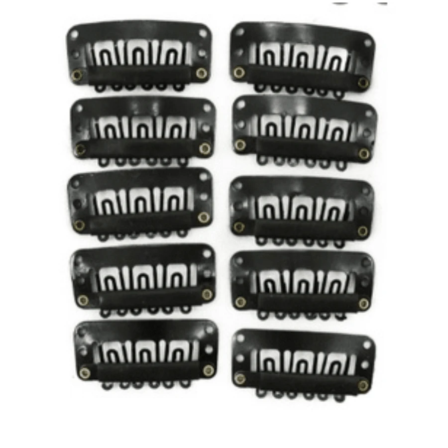 03 Packs Of Hair Clips For Tic Tac Mega Hair Extensions - 黑色 - 查看 1