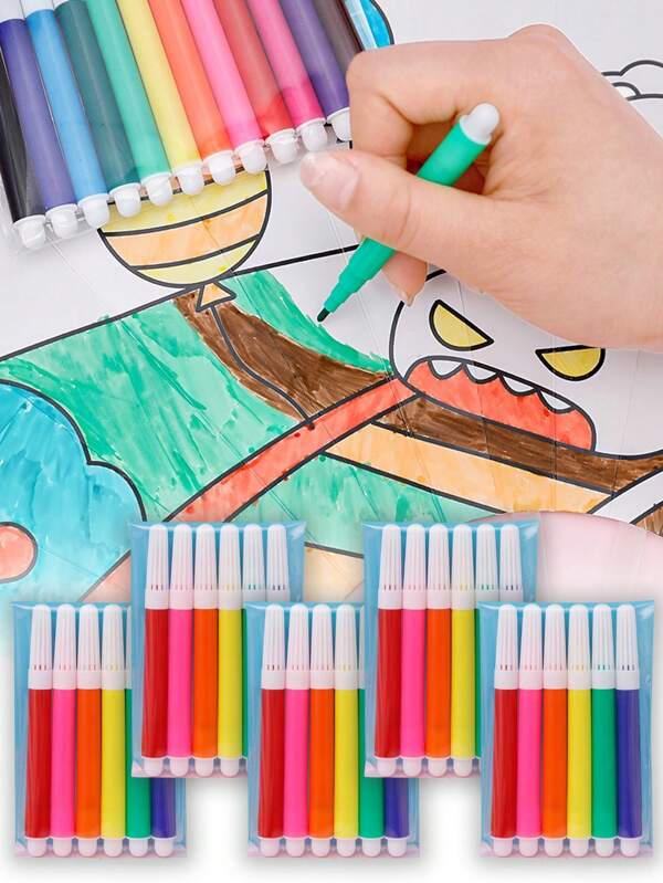 30/12 pezzi Mini pennarelli per acquerello, penne a pennello, penna per disegno di alta qualità, per kids, arte scolastica, regali per il ritorno a scuola
