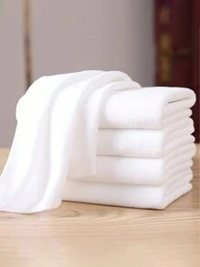 25*25cm White Microfiber Kitchen Towel, Hotel Or Home Multi-Functional Cleaning Cloth, Hand Towel, Pack Of 5 Or 10 Home Bathroom Decor Fall Decor Back To School Dish Cloths Kitchen Towel - Multicolor - View 4