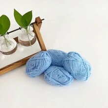 4pcs 25g/Pc Multi-Strand Yarn Suitable For DIY Weaving Fake Flower Bouquet, Scarf, Hat, Sweater, Doll