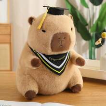 Muñeco de peluche lindo de capibara con toga y birrete de graduación, muñeco de peluche animal de regalo de graduación - Multicolor - Ver 6