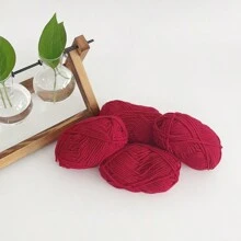 4pcs 25g/Pc Multi-Strand Yarn Suitable For DIY Weaving Fake Flower Bouquet, Scarf, Hat, Sweater, Doll