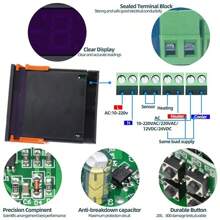 Termostato Digital Stc-1000 Controlador Temperatura Bivolt - Preto - Visão 3