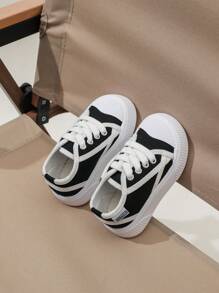 GENGASUN Chłopięce/dziewczęce tenisówki na co dzień brezentowe buty dla małych dzieci modne wygodne zasznurowane wygodne lekkie buty do chodzenia