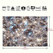 قطعة واحدة خلفية للتصوير الفوتوغرافي بخلفية من الراين اللامع لتصوير الأزواج في الاستوديو، خلفية الاقتراح الزواجي، ديكور الحفلات والمنزل والمهرجانات، عيد الميلاد'