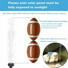 Solar Panel Powered Water Feature Pump For Garden Pool Pond Aquarium Fountain - Black - View 4