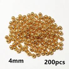 50-200 hạt hoa rỗng DIY hạt cườm hạt charm làm đồ trang sức phụ kiện - Hạt kim loại - Xem 22
