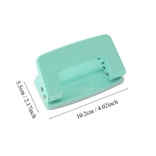 Perfurador De Papel Com Furo Duplo Metal Tons Pastéis