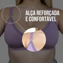 Giana Reinforced Bra Without Pads For Women Adult M L XL Quality Basic Comfort Microfiber Good Support - 黑色 - 查看 4