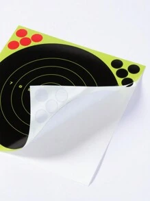 10pcs Shooting Target Stickers, Self Adhesive Shooting Target Paper For Indoor And Outdoor Shooting  Practice, Party Game Props - Multicolor - View 5