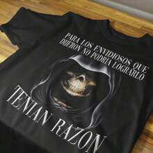 PLAYERA CAMISETA MEMES CALAVERA GYM Y URBAN CALAVERAS CHIDAS 30 - Negro - Ver 1