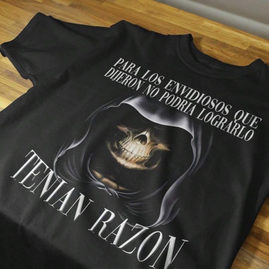 PLAYERA CAMISETA MEMES CALAVERA GYM Y URBAN CALAVERAS CHIDAS 30 - Negro - Ver 1