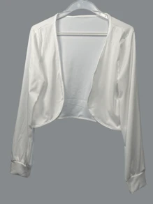 1 pieza Chaqueta de malla transparente anti-UV para mujer para vestido ligero con tirantes, cubierta de chifón sin mangas