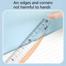15cm Rulers, Clear Plastic Ruler, Straight Ruler Measuring Tool For Student School Office - Single Piece - View 3