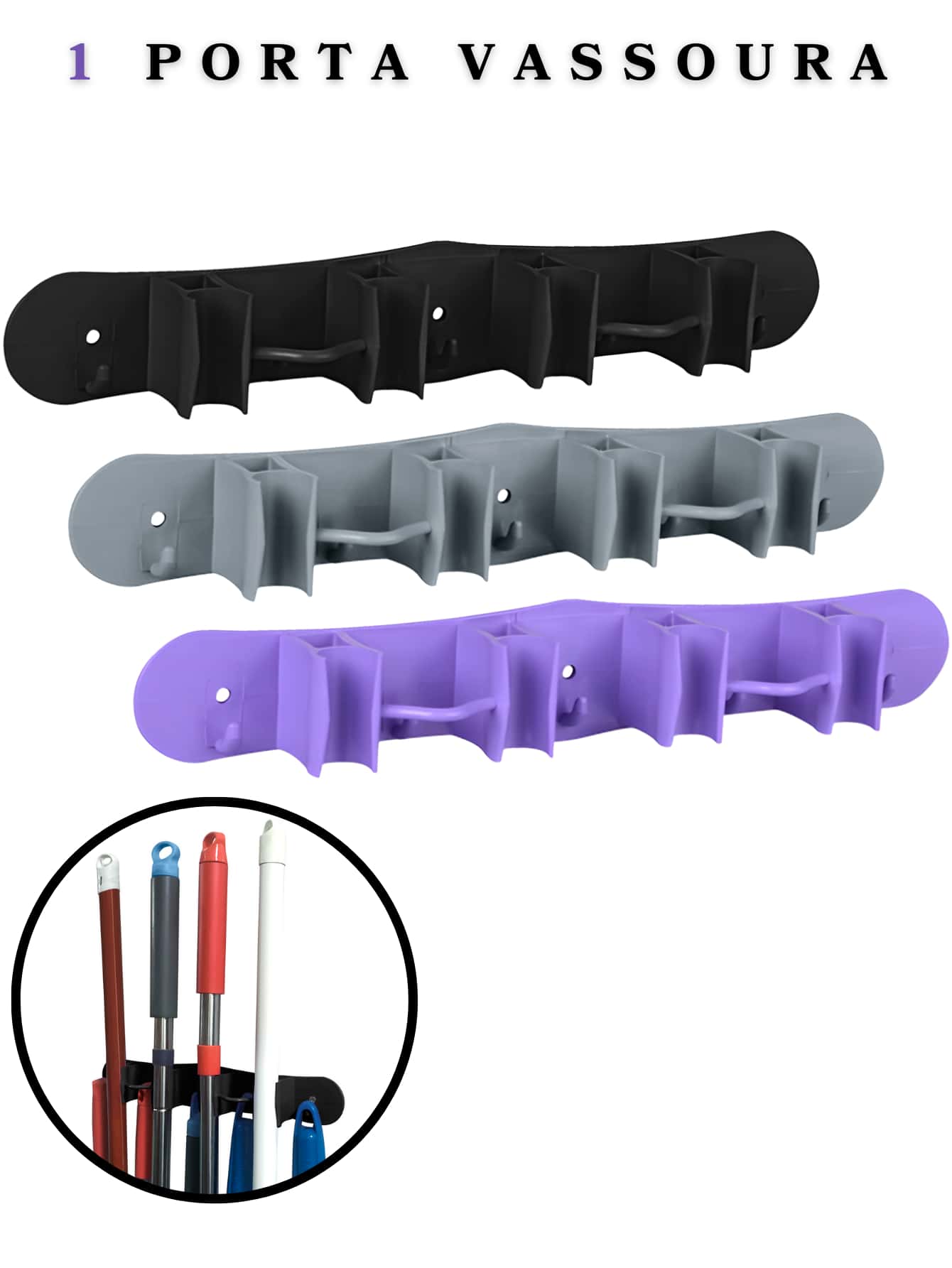 Bathroom Hooks - màu đen - Xem 1