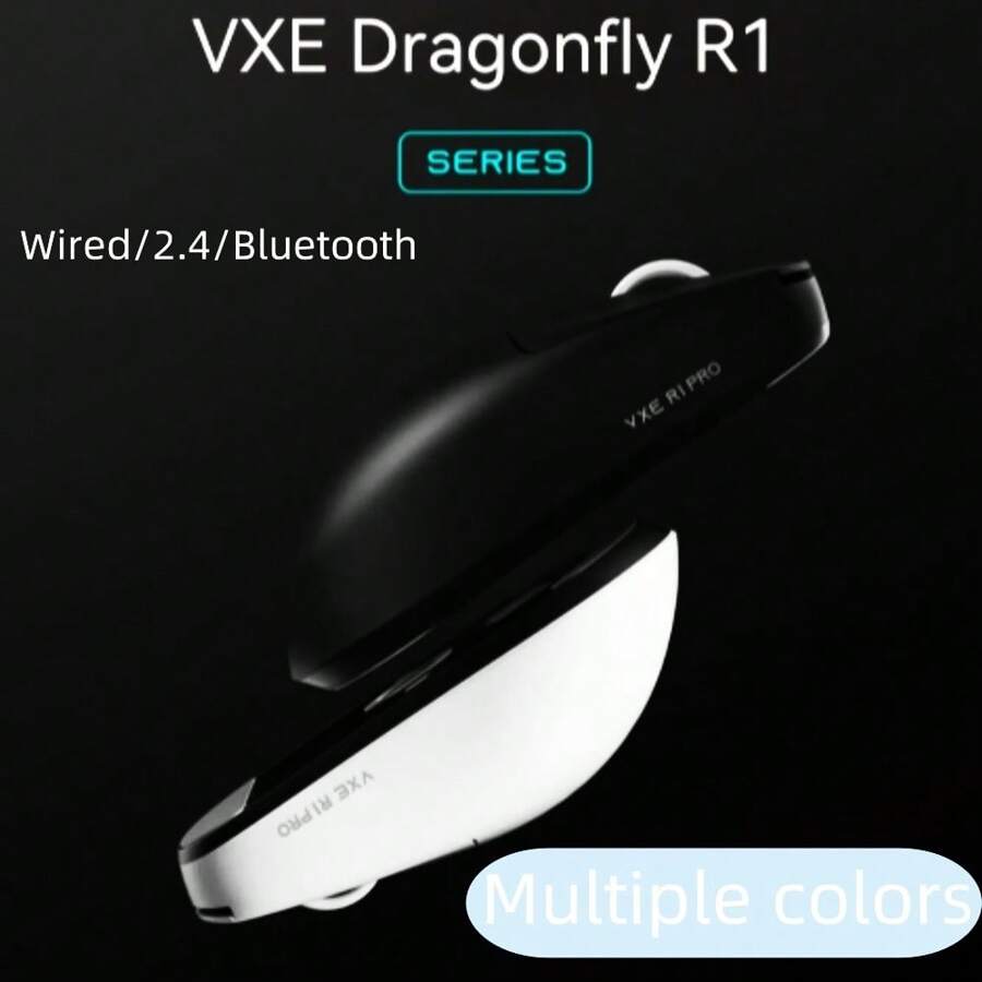 VGN VXE Dragonfly R1 PRO MAX 有线/2.4G 鼠标 红色 轻量级 PAW 3395 100-26000 DPI 续航时间长达 150 小时 冰涂层 易于清洁 125-4000Hz 回报率 Nordic Smart Speed X 无线 红色 适用于电子竞技游戏/办公室 无线鼠标 电子竞技游戏鼠标 适用于游戏玩家 PC 配件