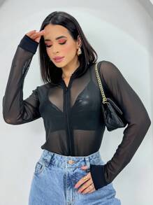 Swisz Women Jackets - 黑色 - 查看 2