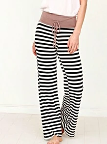 Pantalones de Mujer - Blanco y Negro - Ver 1