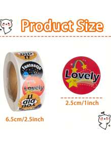 500/1500pcs Teacher Reward Stickers - 3 Vibrant Rolls Of Diverse Praise & Merit Stickers,Easy-To-Use Self-Adhesive Design For Boosting Student Morale And Classroom Engagement - Ideal For Student Recognition And Reward Sticker Pad,Sticker>Roll,Stickers Set,Print Stickers,Stickers Design,Stikcers,Stickers,Teacher Stickers,Classroom,Reward Stickers,Sticker Roll,Classroom,Stickers Set,Classroom,Teacher Stickers
